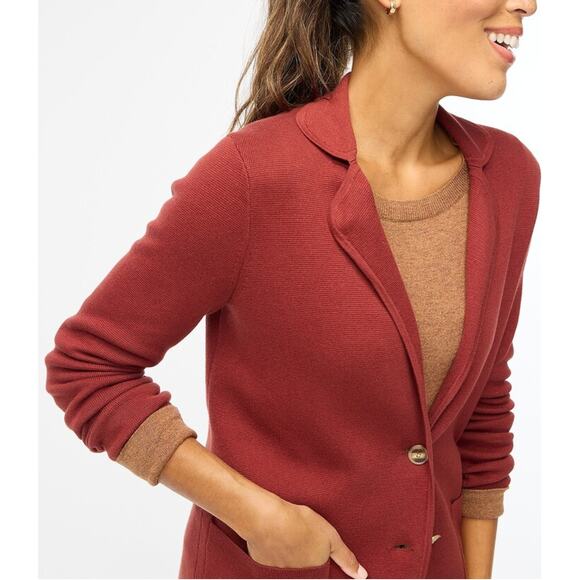 J.Crew Women's Two-Button Sweater Blazer - Picture 10 of 10